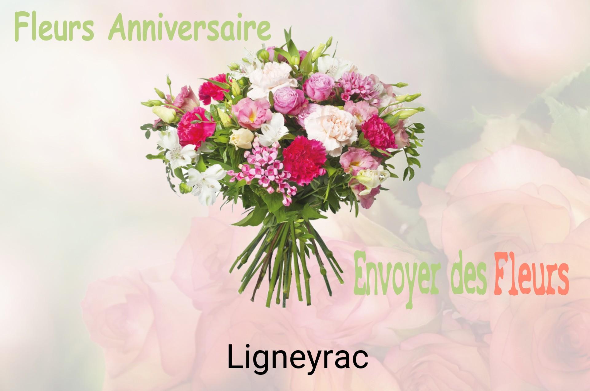 Bouquet de fleurs d’anniversaire livré à Ligneyrac