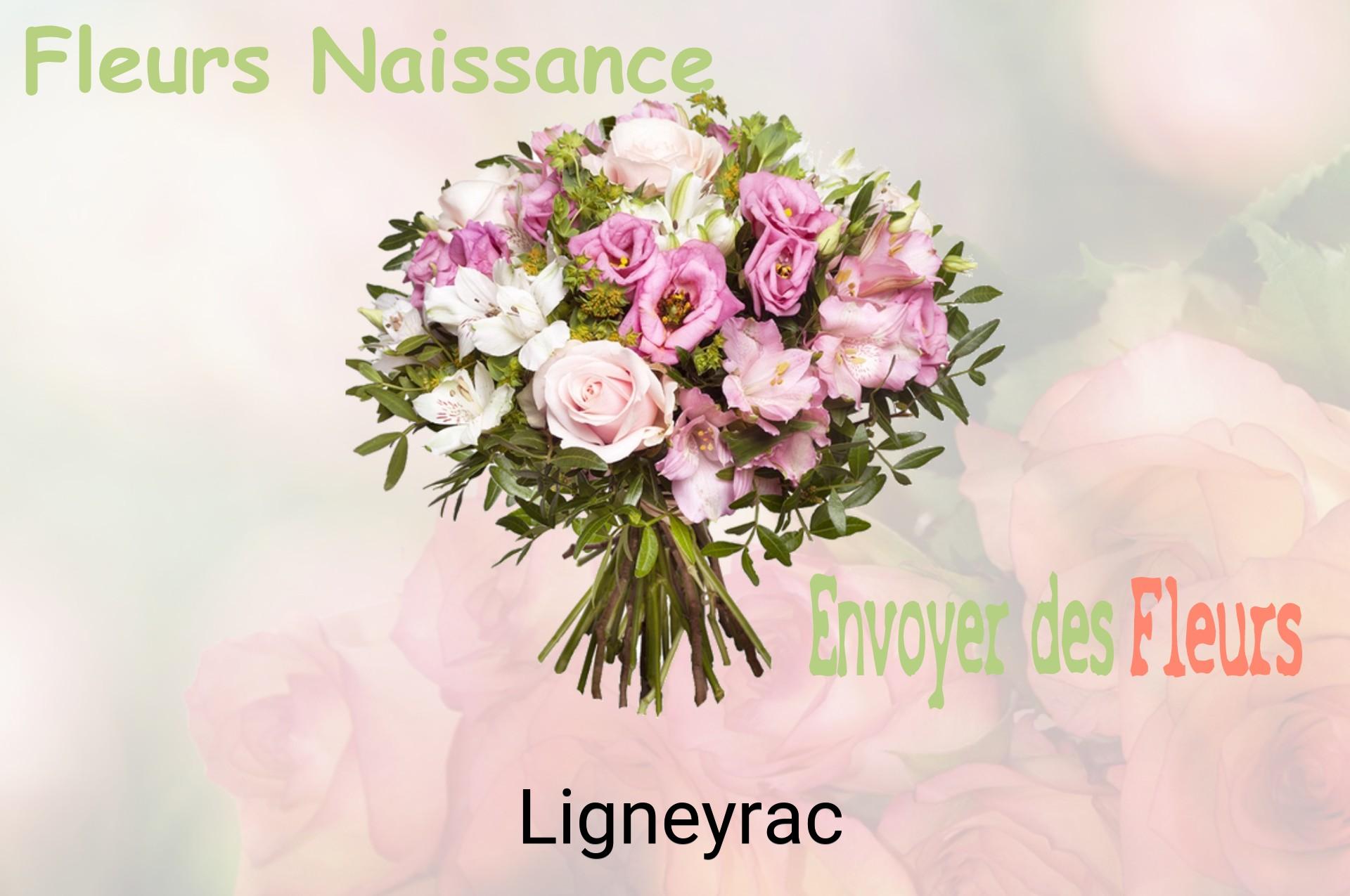 Bouquet de fleurs de naissance livré à Ligneyrac